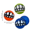 KONG Grinz by Rogz Variety Ball Dog Toys 1ea/SM, 3 pk