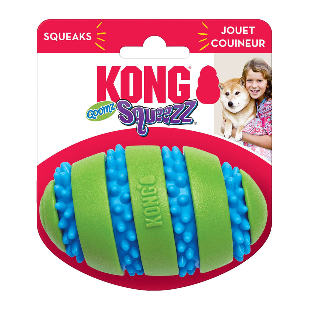 KONG Squeezz Goomz Football Dog Toy 1ea/LG