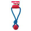 KONG Jaxx Brights Tug with Ball Dog Toy Assorted 1ea/MD