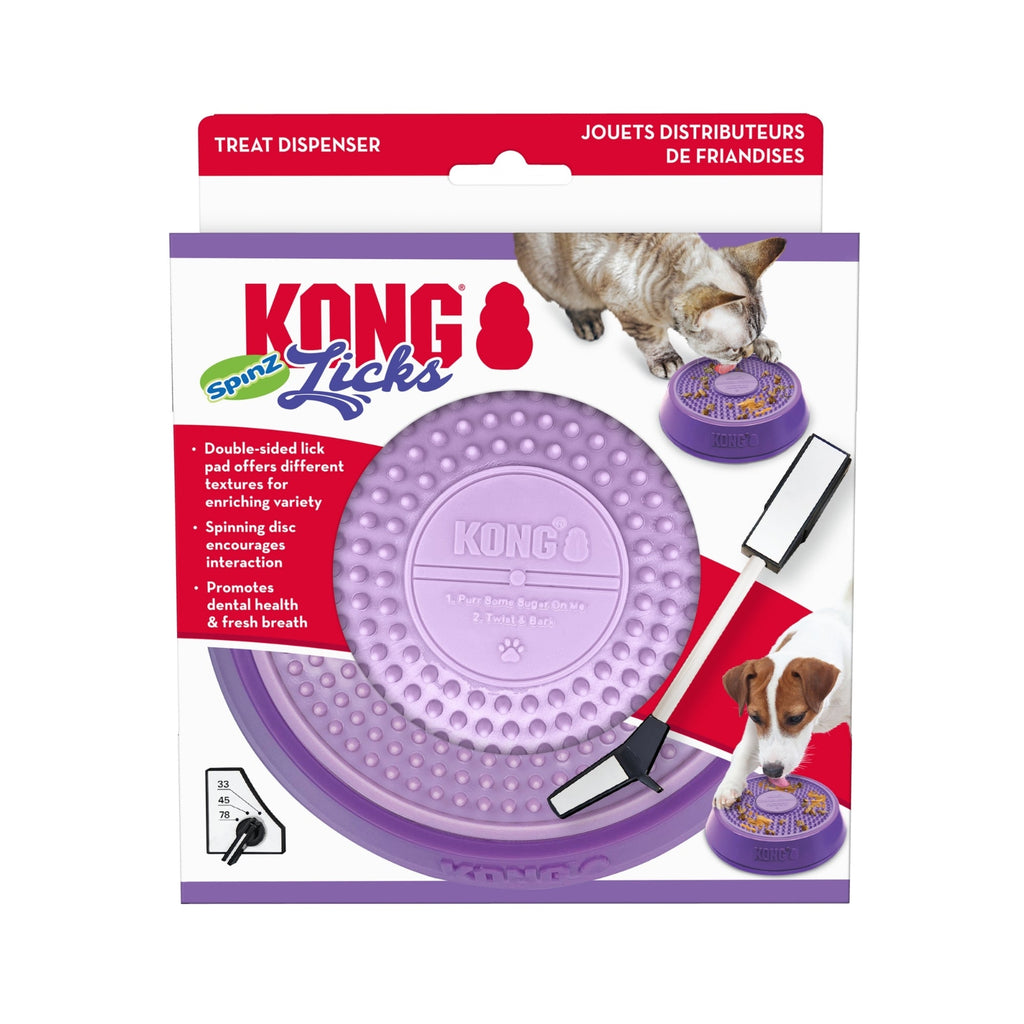 KONG Licks Spinz Treat Dispenser 1ea/SM