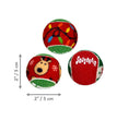 KONG Holiday SqueakAirs Dog Toy Balls 1ea/SM, 6 pk