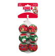 KONG Holiday SqueakAirs Dog Toy Balls 1ea/SM, 6 pk