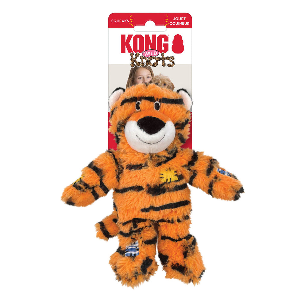 KONG Wild Knots Dog Toy Tiger 1ea/SM/MD