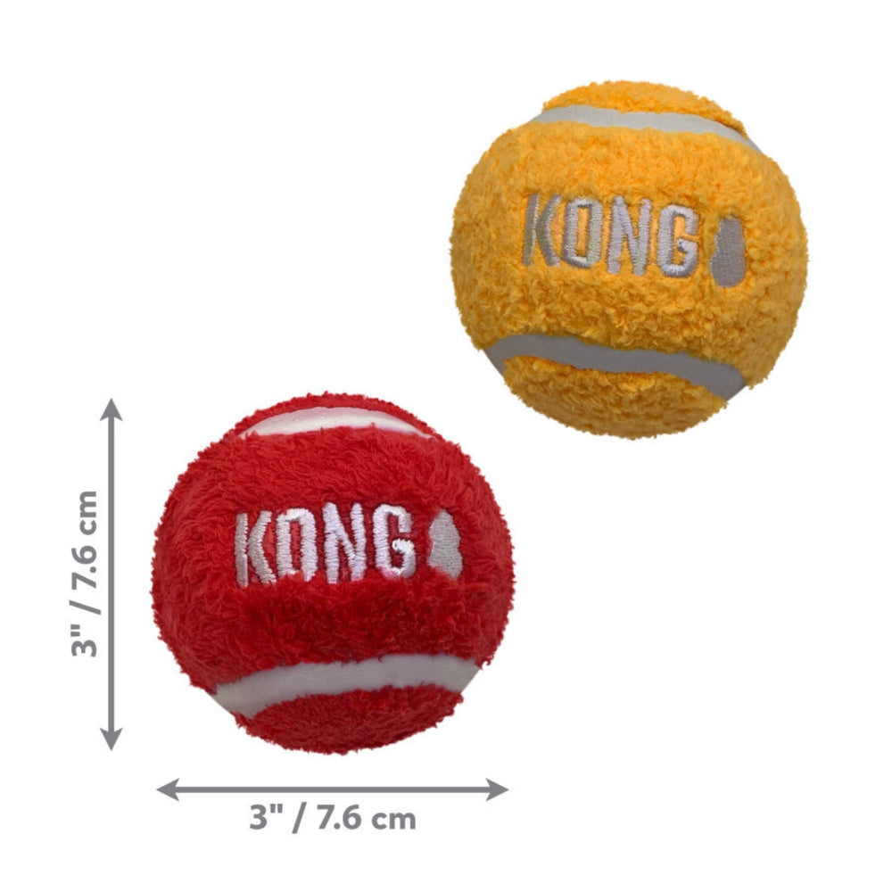 KONG Sport Softies Balls Dog Toy Assorted, 1ea/LG, 2Pc