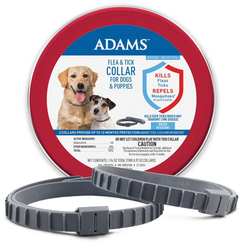 Adams Flea & Tick Collar for Dogs & Puppies 1ea/2 pk for your Pet Dog with Pet Store X.