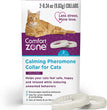 Comfort Zone Calming Pheromone Collar for Cats, Anxiety & Stress Relief Aid, Breakaway White 1ea/Single pk