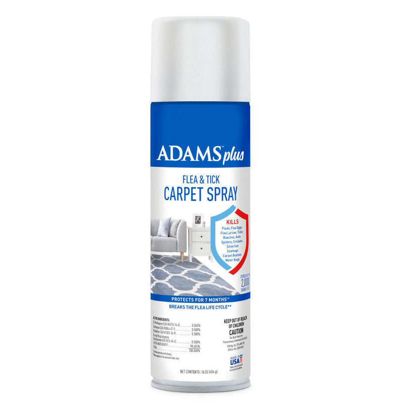 Adams Plus Flea & Tick Carpet Spray, For Indoor Use 1ea/16oz for your Pet Dog with Pet Store X.