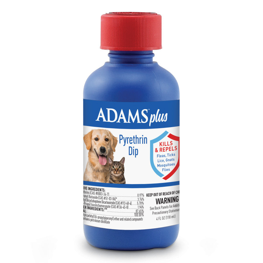 Adams Plus Pyrethrin Dip Clear 1ea/4 fl oz.