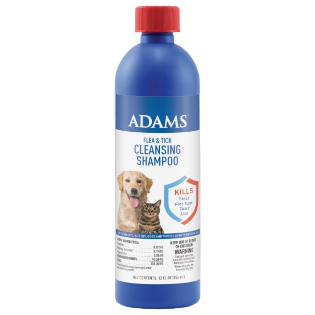 Adams Flea & Tick Cleansing Shampoo Clear 1ea/12oz for your Pet Dog with Pet Store X.