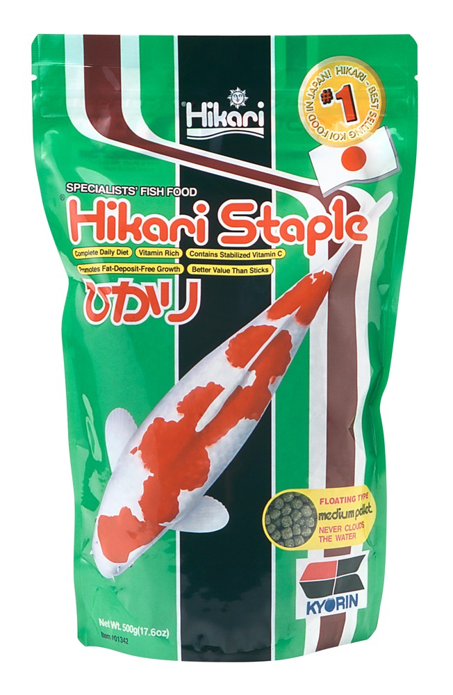 Hikari USA Staple Growth Formula Pellet Fish Food for Koi and Other Pond Fishes 1ea/17.6 oz, MD for your Pet Fish.