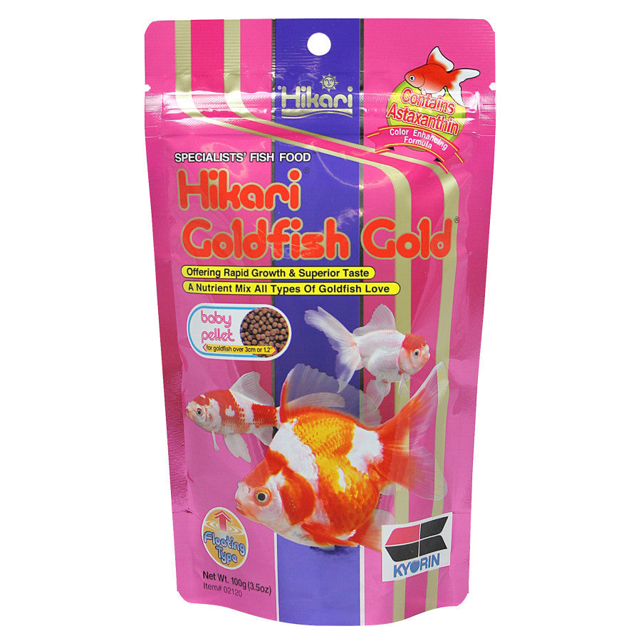 Hikari USA Goldfish Gold Pellets Fish Food 1ea/3.5 oz, Baby for your Pet Fish.