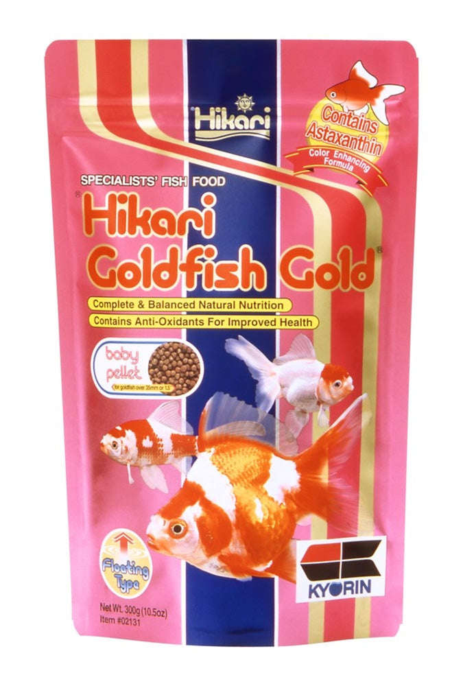 Hikari USA Goldfish Gold Pellets Fish Food 1ea/10.5 oz, Baby for your Pet Fish.