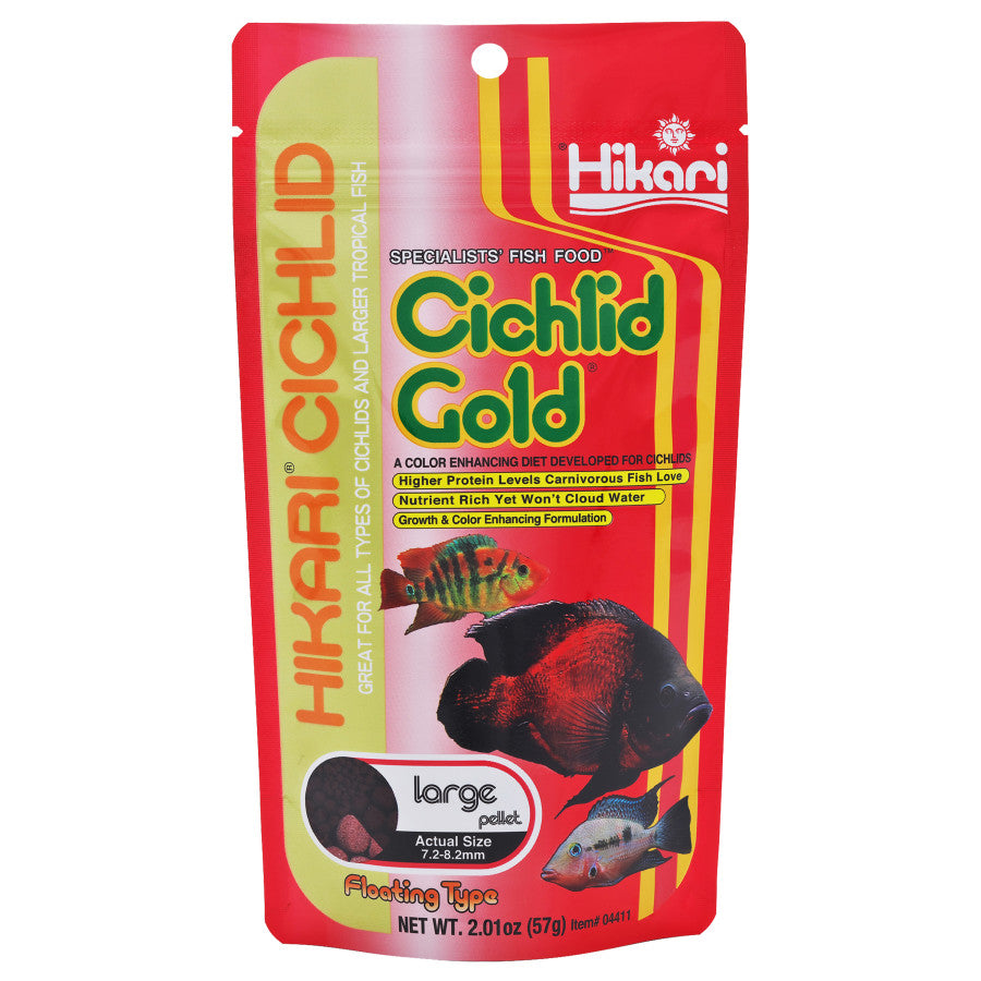 Hikari USA Cichlid Gold Pellets Fish Food 1ea/2 oz, LG for your Pet Fish with Pet Store X!