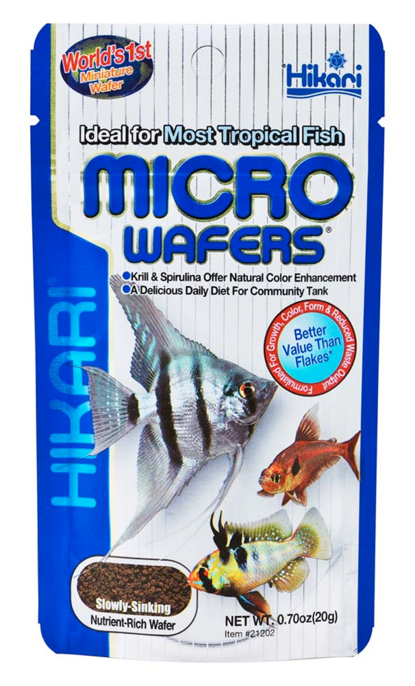 Hikari USA Tropical Micro Wafers Slow Sinking Wafer Fish Food 1ea/0.7 oz for your Pet Fish.