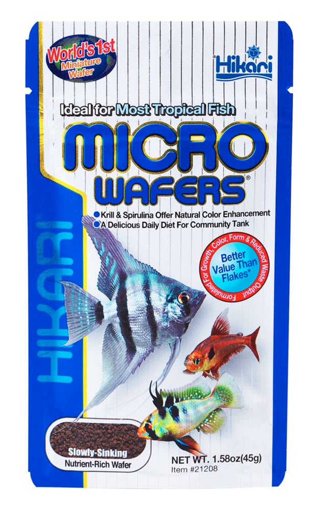 Hikari USA Tropical Micro Wafers Slow Sinking Wafer Fish Food 1ea/1.58 oz for your Pet Fish.