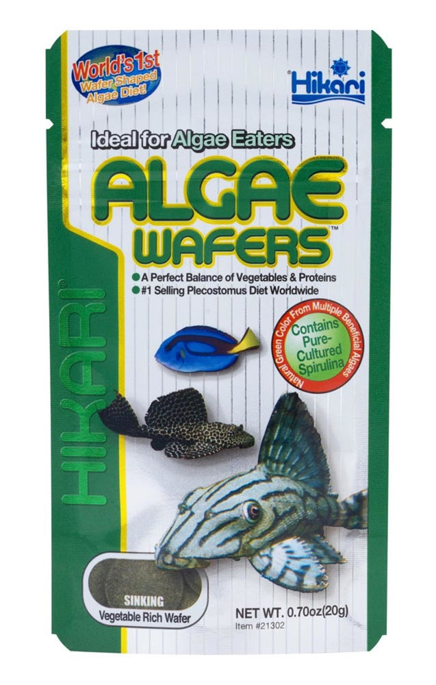 Hikari USA Algae Wafers Rapidly Sinking Wafer Fish Food 1ea/0.7 oz for your Pet Fish.