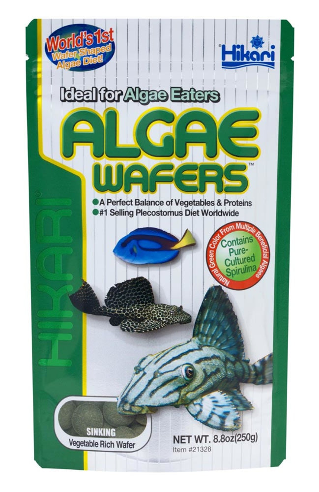 Hikari USA Algae Wafers Rapidly Sinking Wafer Fish Food 1ea/8.8 oz for your Pet Fish.