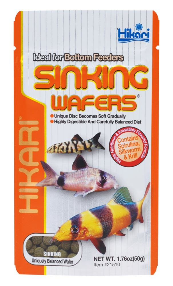 Hikari USA Sinking Wafers Rapidly Sinking Wafer Fish Food 1ea/1.76 oz for your Pet Fish.