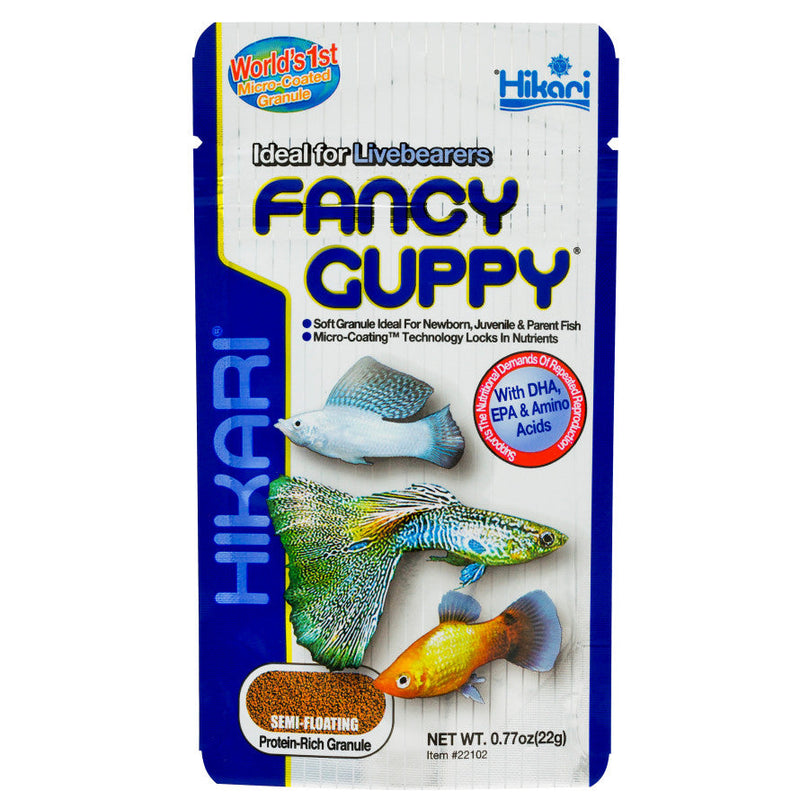 Hikari USA Tropical Fancy Guppy Granules Fish Food 1ea/0.77 oz for your Pet Fish.