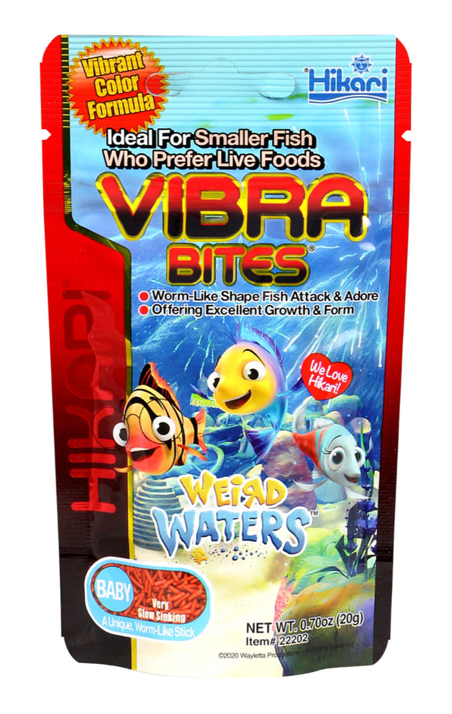 Hikari USA Vibra Bites Weird Waters Tropical Baby Fish Food 1ea/.7 oz for your Pet Fish.