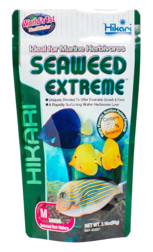 Hikari USA Seaweed Extreme Wafer Fish Food 1ea/3.16 oz, MD for your Pet Fish.