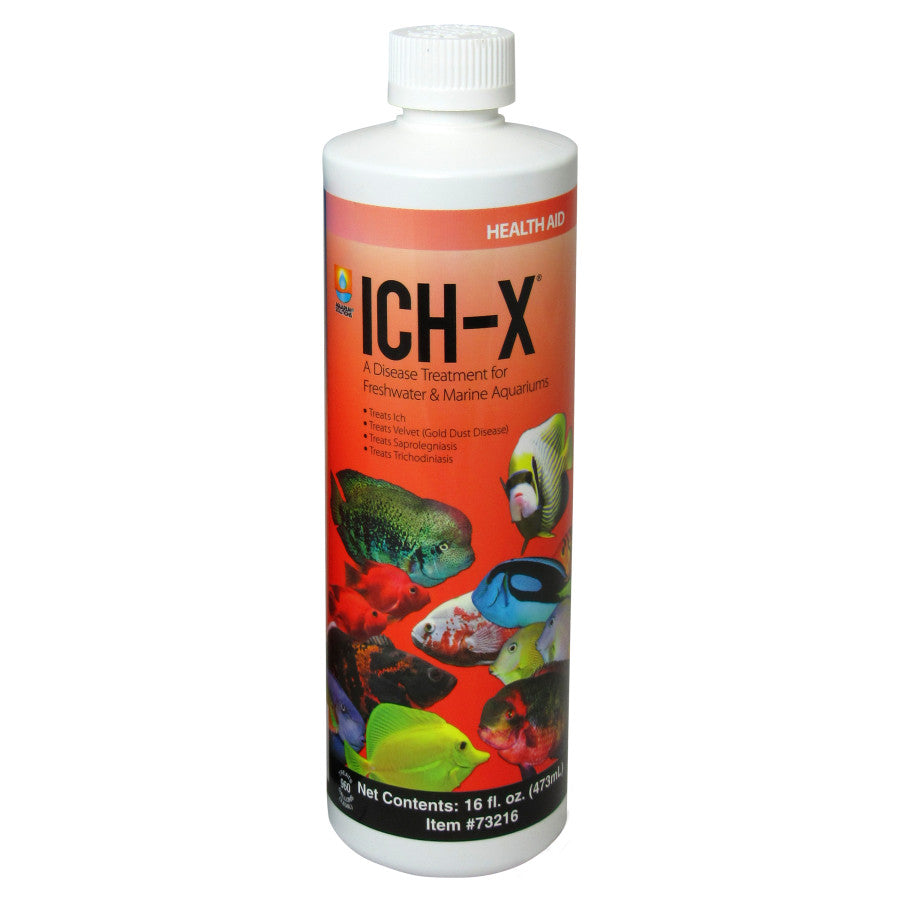 Aquarium Solutions Ich-X Liquid Treatment 1ea/16 fl oz for your Pet Fish.