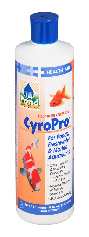 Pond Solutions CyroPro™ Liquid Concentrate Anchor Worm & Fish Lice Treatment 1ea/16 oz for your Pet Fish.