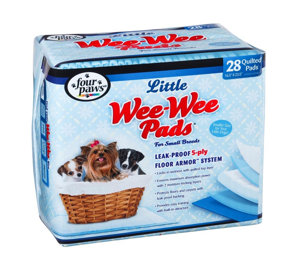 Four Paws Four Paws Wee-Wee Superior Performance Little Dog Pee Pads 1ea/28 ct for your Pet Dog with Pet Store X.