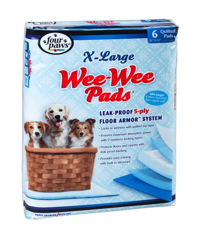 Four Paws Four Paws Wee-Wee Superior Performance X-Large Dog Pee Pads 1ea/6 ct for your Pet Dog with Pet Store X.