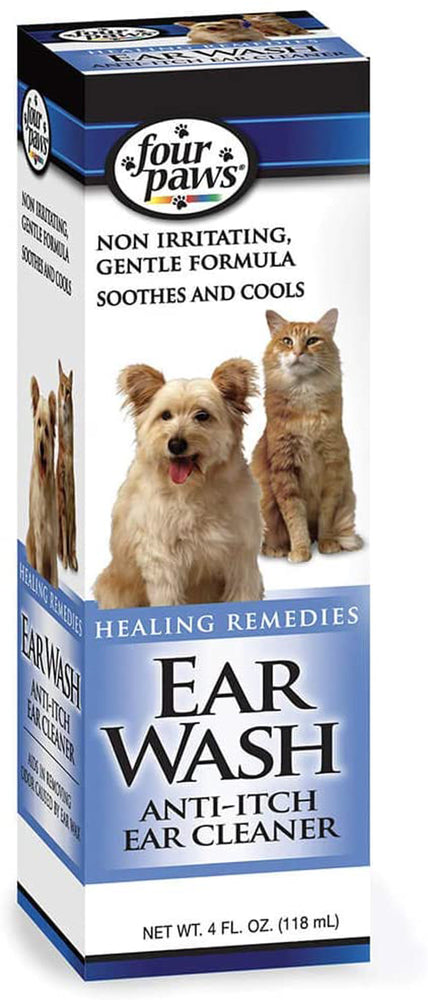 Four Paws Healthy Promise Pet Ear Wash for Dogs and Cats Ear Wash 1ea/4 oz for your Pet Dog with Pet Store X.