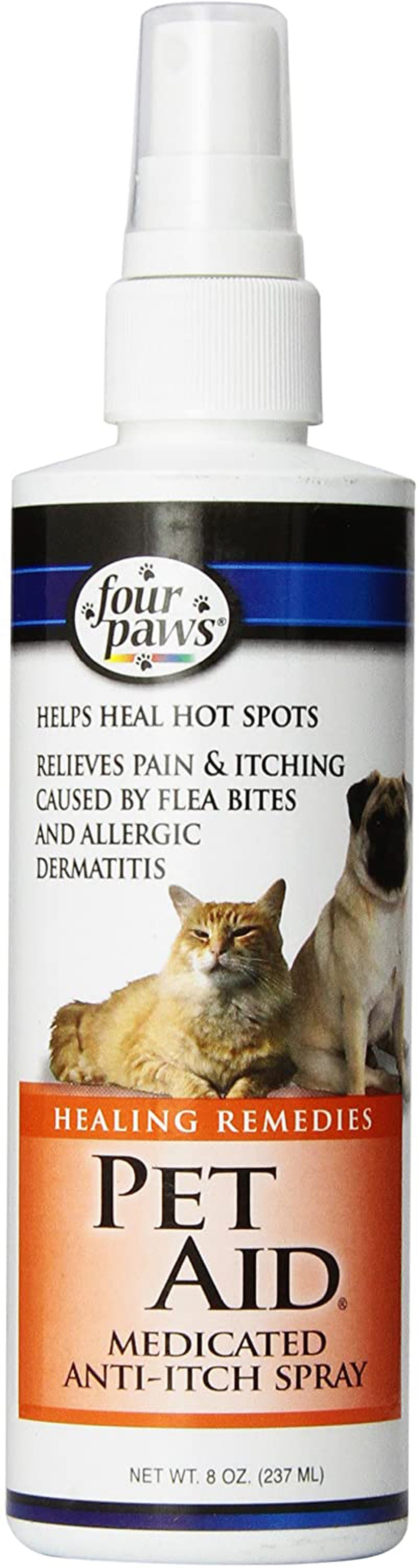 Four Paws Healthy Promise Pet Aid Fast-Acting Anti Itch Spray for Dogs & Cats Anti Itch 1ea/8 Oz for your Pet Dog with Pet Store X.