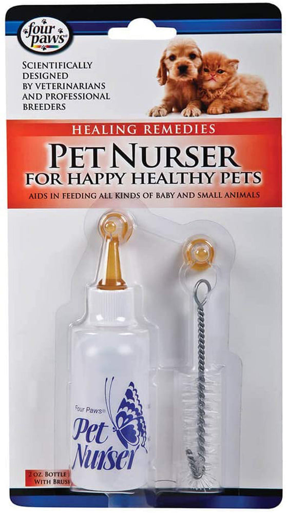 Four Paws Pet Nursing Kit - Bottle and Brush Nurse Kit 1ea/2 oz for your Pet Dog with Pet Store X.