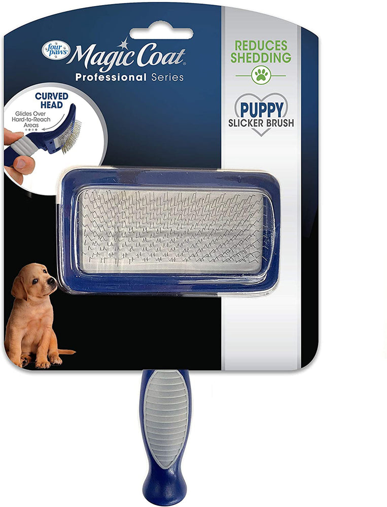 Four Paws Magic Coat Professional Series Puppy Slicker Brush Puppy Slicker Brush 1ea/SMall for your Pet Dog with Pet Store X.