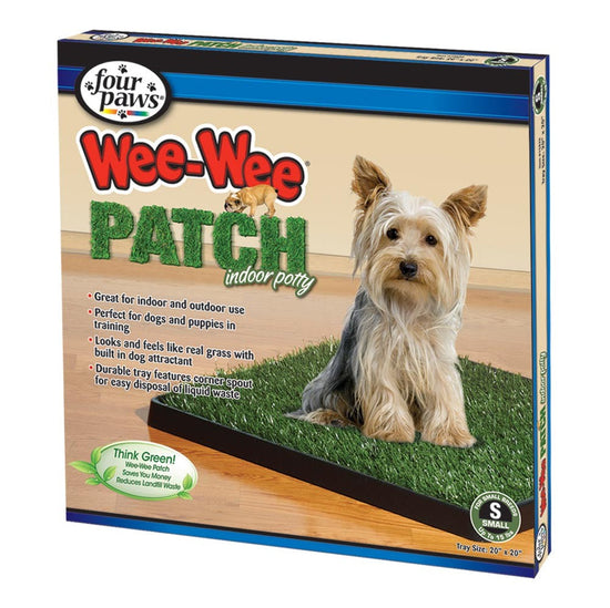 Four Paws Wee-Wee Dog Grass Patch Tray Patch 1ea/SMall (6 ct) for your Pet Dog with Pet Store X.