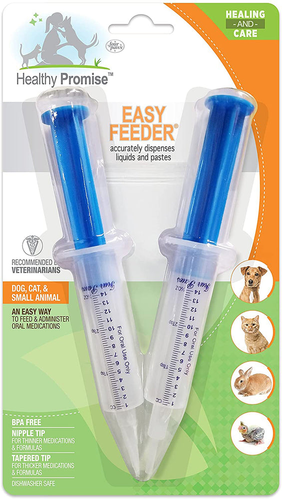 Four Paws Healthy Promise Easy Feeder Pet Feeding Syringe Easy Feeder 1ea/One Size for your Pet Dog with Pet Store X.