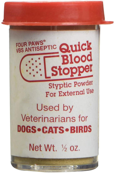 Four Paws Antiseptic Pet Blood Stopper Powder for Dogs, Cats, and Birds 1ea/05 oz for your Pet Dog with Pet Store X.