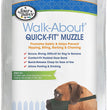 Four Paws Walk-About Quick-Fit Dog Muzzle 1ea/3 - Medium Short Snout for your Pet Dog with Pet Store X.