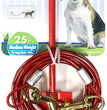 Four Paws Roam About Dog Tie Out Stake with Cable Red 1ea/25 ft