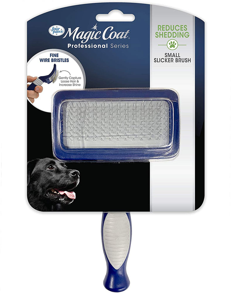 Four Paws Magic Coat Professional Series Slicker Brush for Dogs Slicker Brush 1ea/SMall for your Pet Dog with Pet Store X.