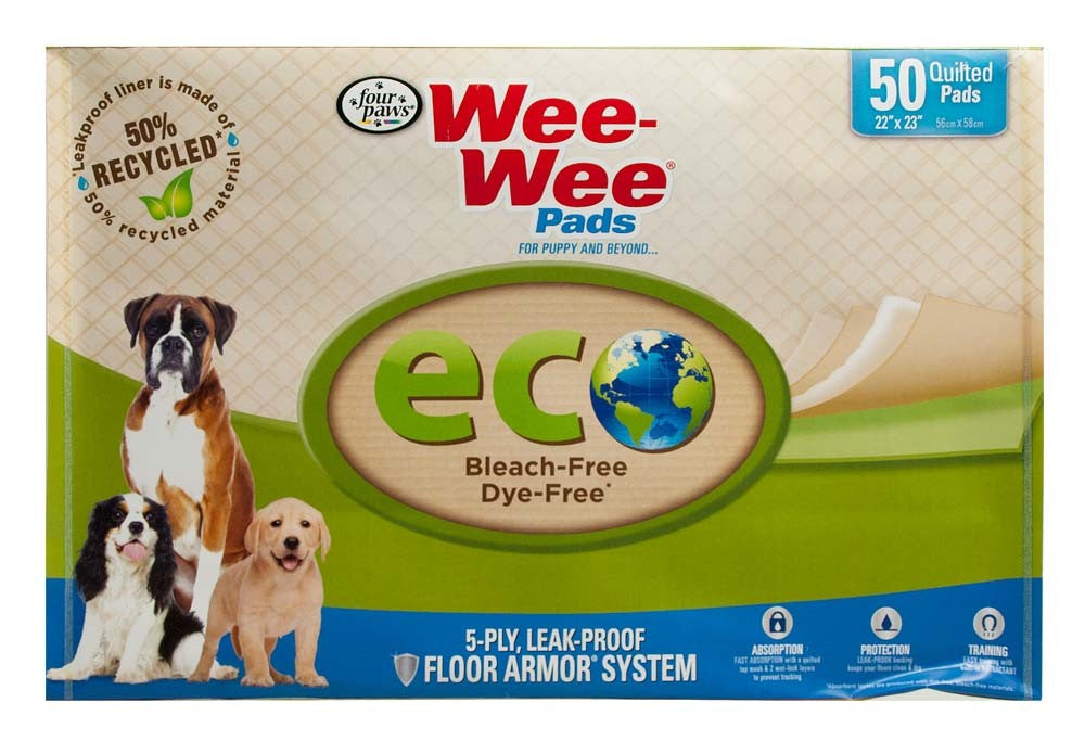 Four Paws Wee-Wee Puppy Pee Pads Eco-Friendly Eco-Friendly 1ea/50 ct for your Pet Dog with Pet Store X.