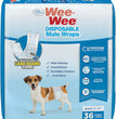 Four Paws Wee-Wee Disposable Male Dog Wraps Male Wraps 1ea/XS / SMall (36 ct) for your Pet Dog with Pet Store X.