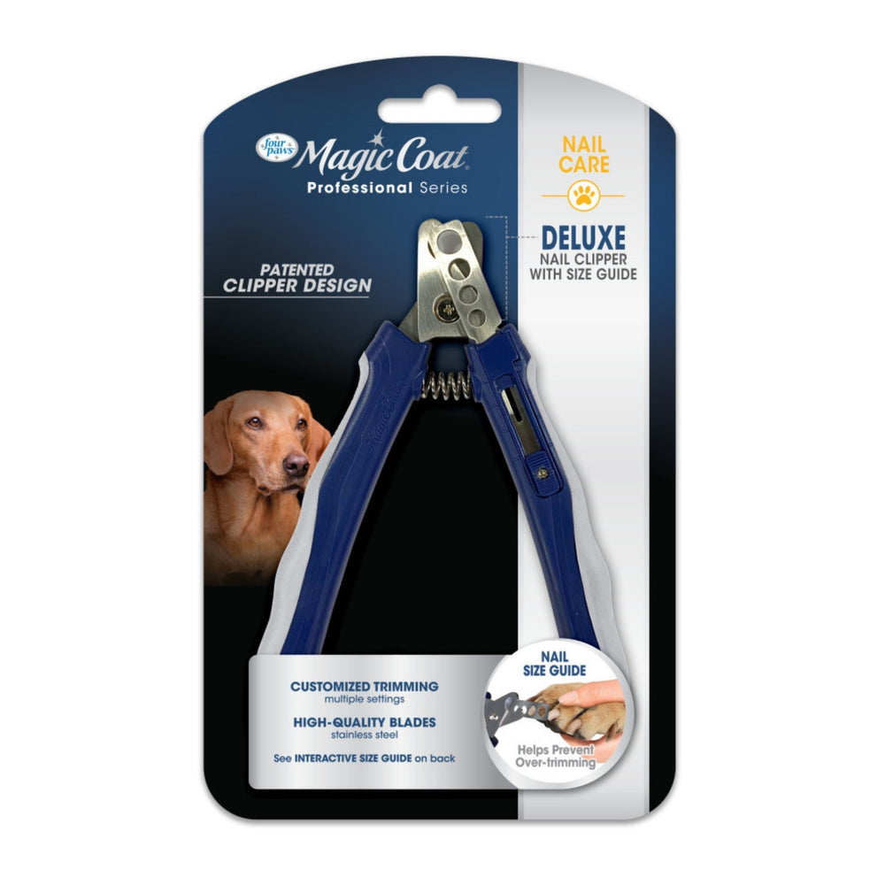 Four Paws Magic Coat Professional Series Deluxe Dog Nail Clipper with Size Guide 1ea/MultiSize for your Pet Dog with Pet Store X.