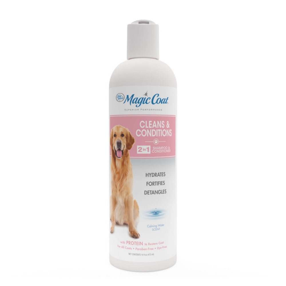 Four Paws Magic Coat Cleans & Conditions Dog 2 in 1 Shampoo and Conditioner Dog 2 in 1 Shampoo & Conditioner, 1ea/16oz for your Pet Dog with Pet Store X.