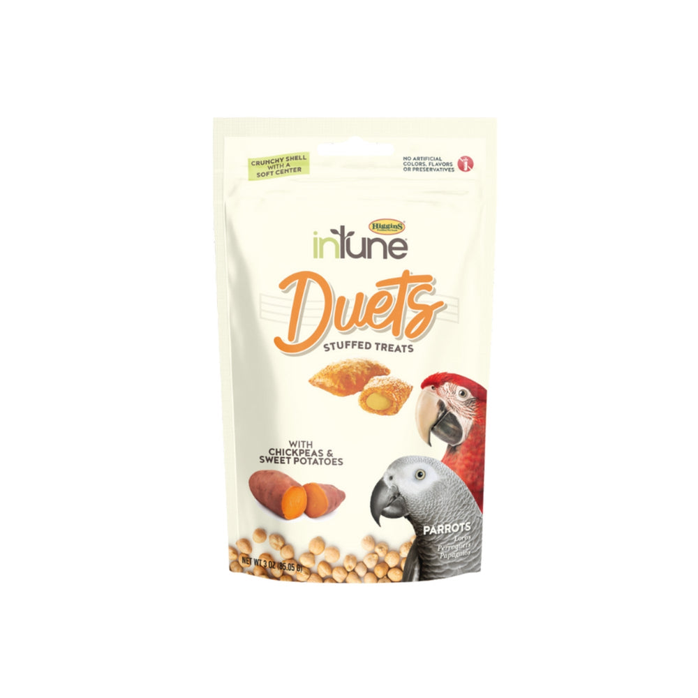 Intune Duets Treats For Parrots And Macaws Sweet Potato 3oz.