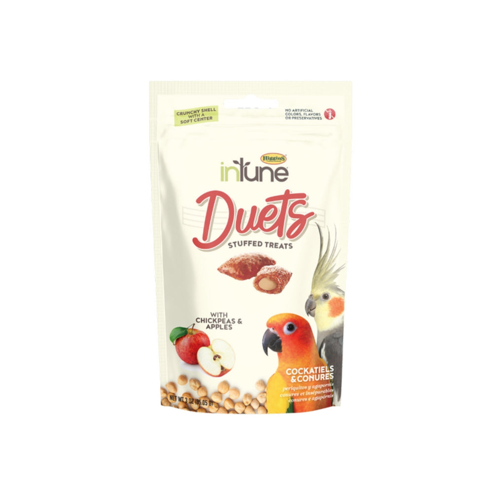 Intune Duets Treats For Conures And Lovebirds Apple 3oz.