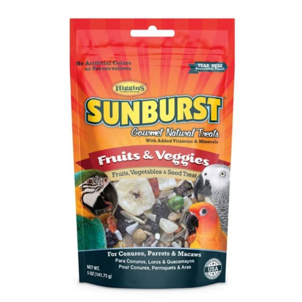 Sunburst Gourmet Natural Large Avian Treat Fruits/Veggies 5oz.