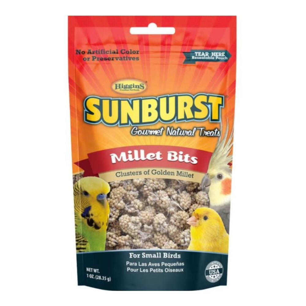 Sunburst Gourmet Natural Avian Treat Millet Bits 1oz.