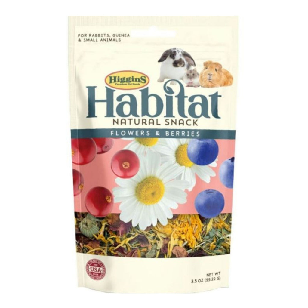 Higgins Habitat Small Animal Treats Flower/Berry 3.5oz.