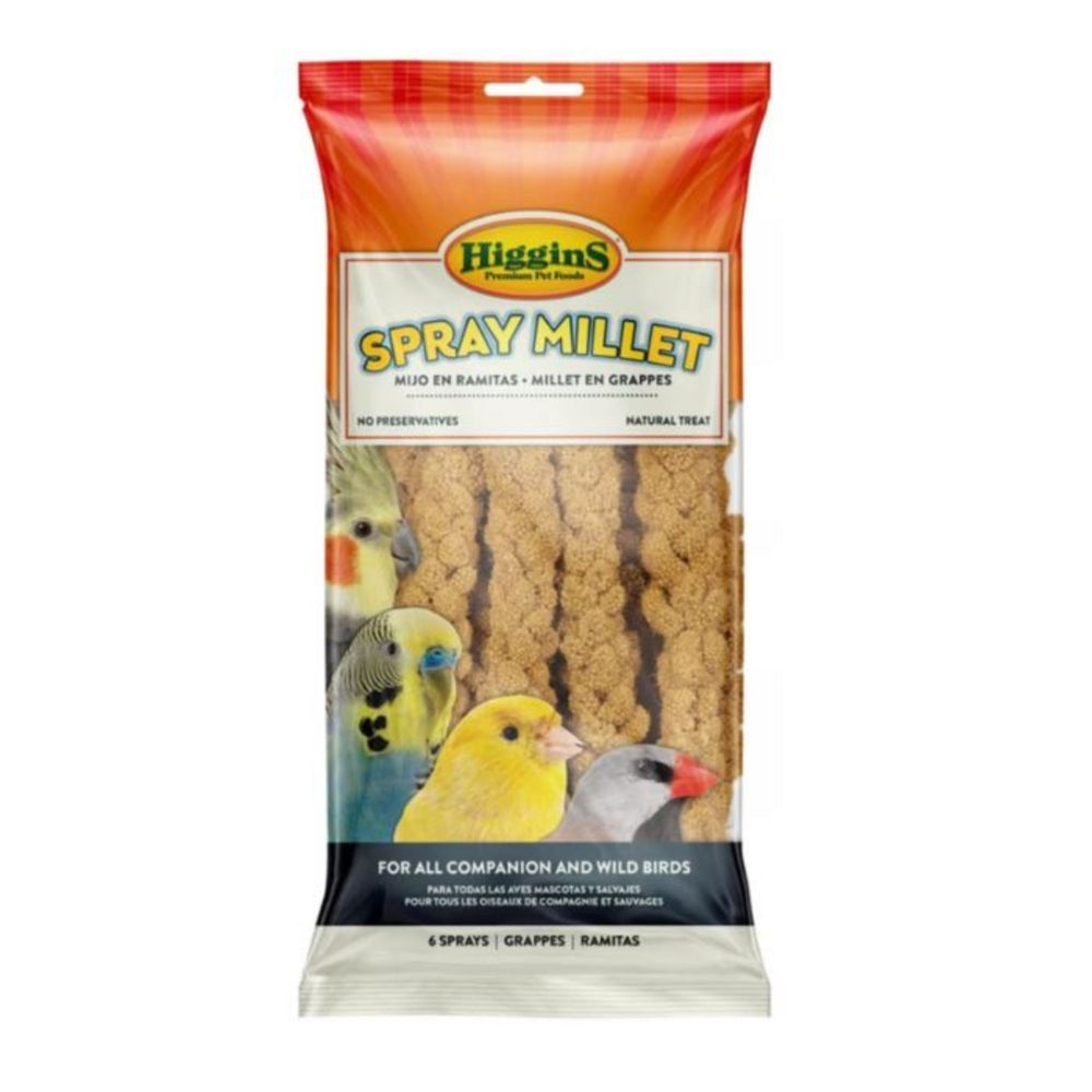 Higgins Spray Millet Natural Avian Treat 6count