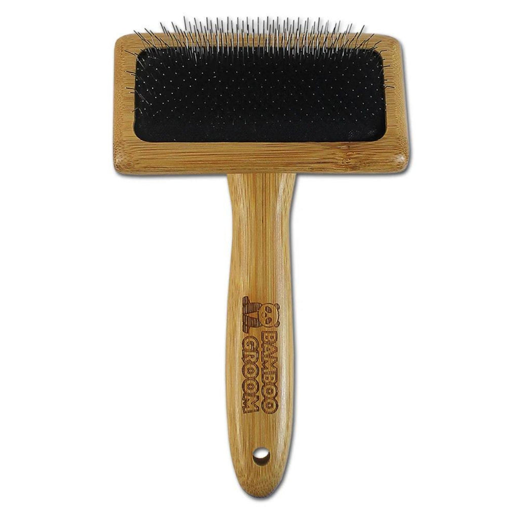 Bamboo Groom Slicker Brush Medium